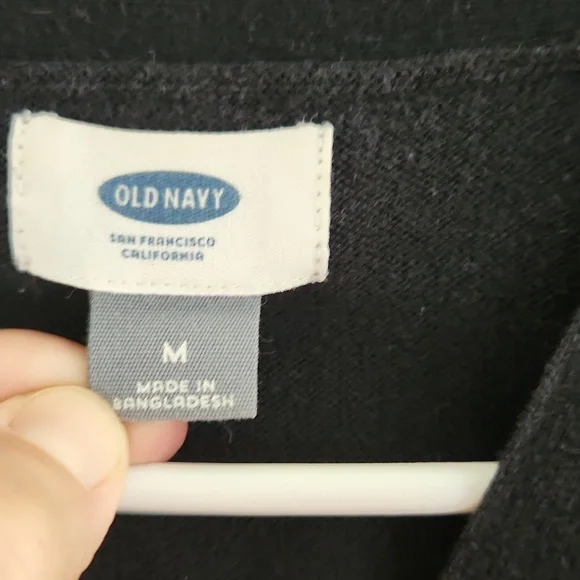 Old Navy Black Cardigan Sweater - Picture 2 of 3